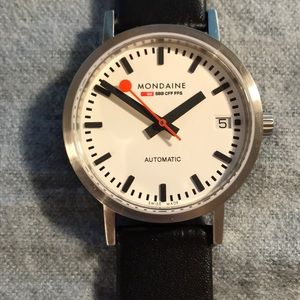 Mondaine  Classic Automatic Black leather Watch